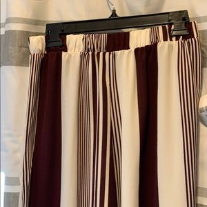 Capri woven pants, striped